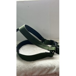 Harnais et laisse verte foncée 2ème main