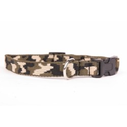 Collier nylon camouflage