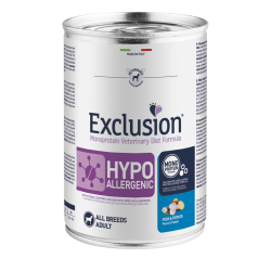Exclusion HYPOALLERGENIC Monotprotein Vet Diet - Poisson & Pommes de terre 400g