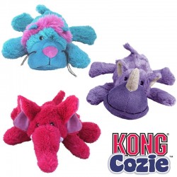 KONG Cozies Brights, jouet avec couineur