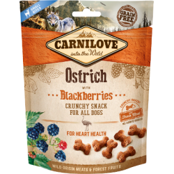 Carnilove Crunchy Dog Snacks - Autruche et mûres