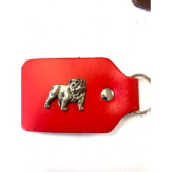 Porte-clé en cuir Rottweiler