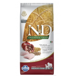N&D Ancestral grain - Poulet & Grenade Senior Medium/Maxi