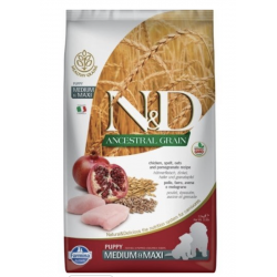 N&D Ancestral grain - Poulet & Grenade Puppy Medium/Maxi