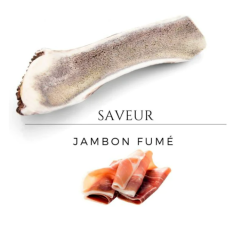 Bois de cerf aromatisé - saveur jambon fumé - taille XL