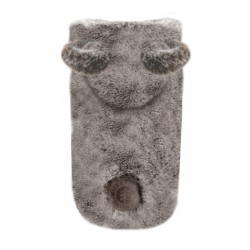 Milk & Pepper - Sweat oreille fourrure grise "Oskar"