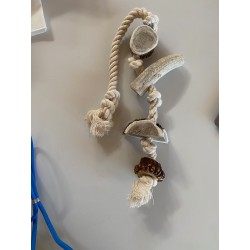 Corde avec Bois de cerf pour chien