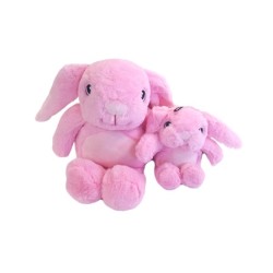 Peluche Gor Reef Mommy Rabbit 38cm rose