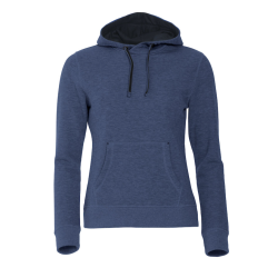 Classic Hoody Ladies avec logo Boulies & Co - Bleu Mélangé