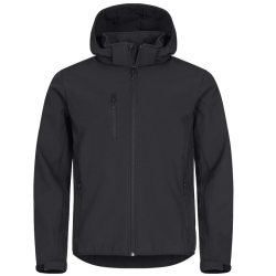 Classic Softshell Hoody avec logo Boulies & Co - Noir