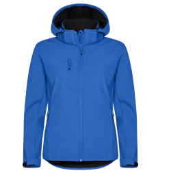 Classic Softshell Hoody Women avec logo Boulies & Co - Bleu Royal