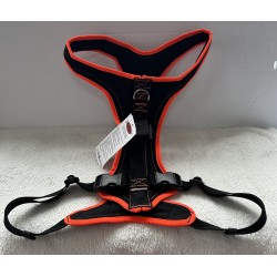 Grossenbacher Harnais FunRun Standard avec clip Noir et Orange 2XL