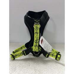 Grossenbacher Harnais Fun Run Tatoo Noir et Jaune fluo XS