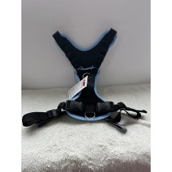 Grossenbacher Harnais Puppy Vario Noir - Bleu Clair L