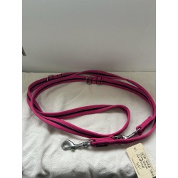 Grossenbacher Laisse Bordé 3 points  20mm x 2m  Rose Noir