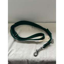 Grossenbacher Laisse Bordé 3 points 20mm x 1,60m Vert Foncé - Noir