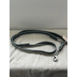 Grossenbacher Laisse Bordé 3 points 20mm x 1,60m Gris - Noir