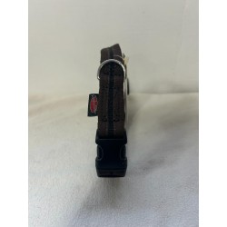 Grossenbacher Collier Bordé 20mm x 40-60cm Brun - Noir