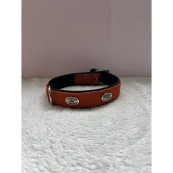 Collier brun avec des perles argentées 2ème main