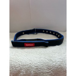 Collier noir et bleu en tissus 2ème main