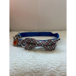 Collier bleu et rouge avec nœud 2ème main