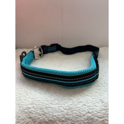 Collier bleu et noir avec bande réfléchissante 2ème main