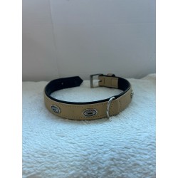 Collier beige avec perles argentées 2ème main