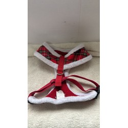 Harnais rouge avec dessin de bonnet de Noël 2ème main