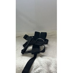 Harnais noir avec boucle argentée 2ème main