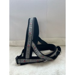 Harnais noir avec motif edelweiss 2ème main