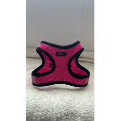 Harnais rose et noir en tissus 2ème main