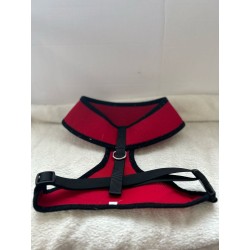 Harnais rouge et noir en tissus 2ème main
